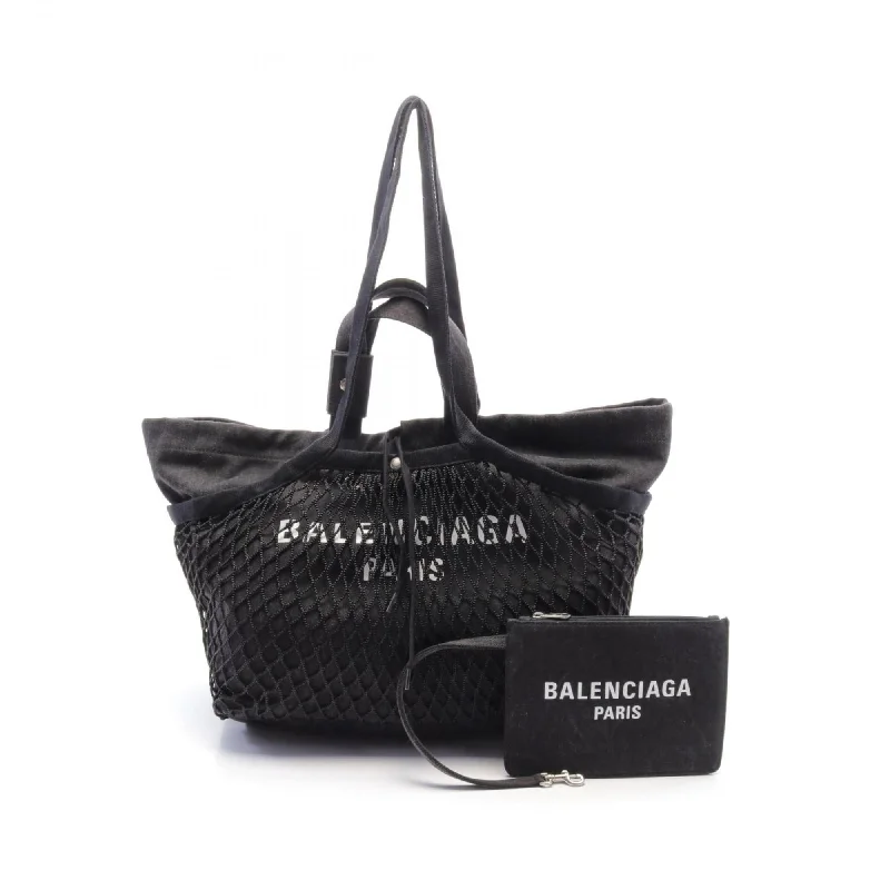 Office purple tote bag-Balenciaga  blue Nylon Tote Bag