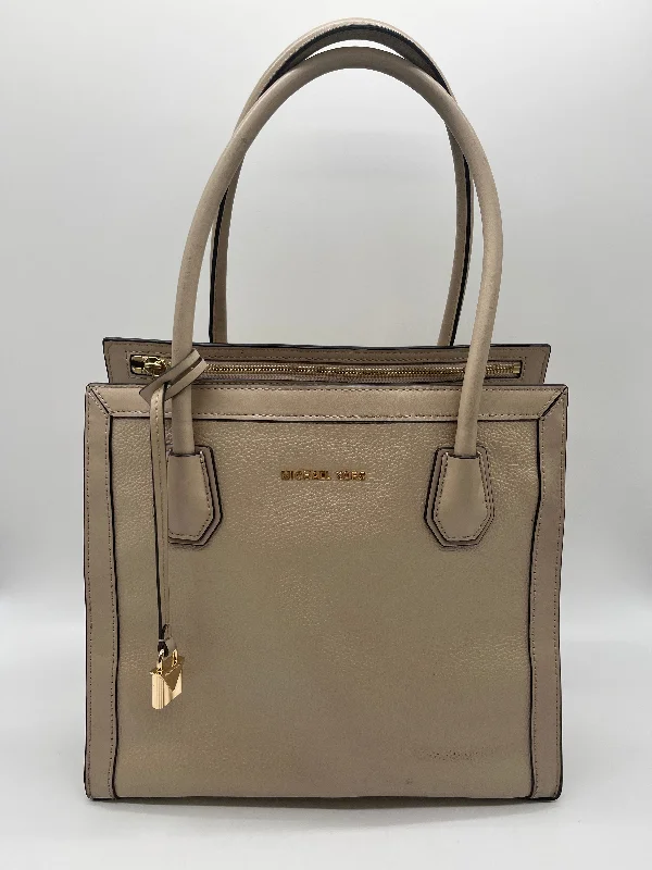 Waterproof tan nylon handbag-Handbag Designer By Michael Kors, Size: Medium