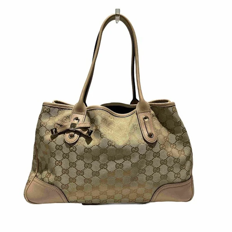 Retro green tote bag-Gucci Gg Imprimé  Gg Canvas Leather Tote Bag (Pre-Owned)