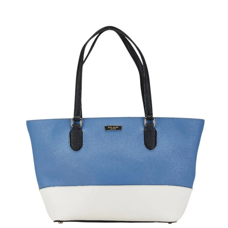 Elegant yellow tote bag-Kate Spade blue  Leather Handbag Tote Bag (Pre-Owned)