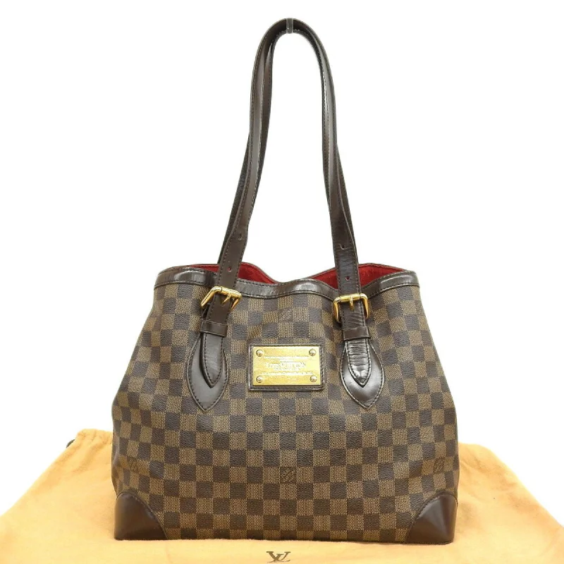 Designer teal tote bag-Louis Vuitton Damier Damier Canvas Ebene Tote Bag (Pre-Owned)