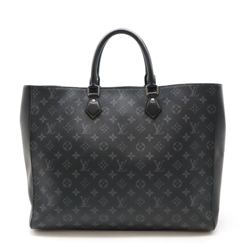 Classic red tote bag-Louis Vuitton Monogram Eclipse Leather Handbag Tote Bag (Pre-Owned)