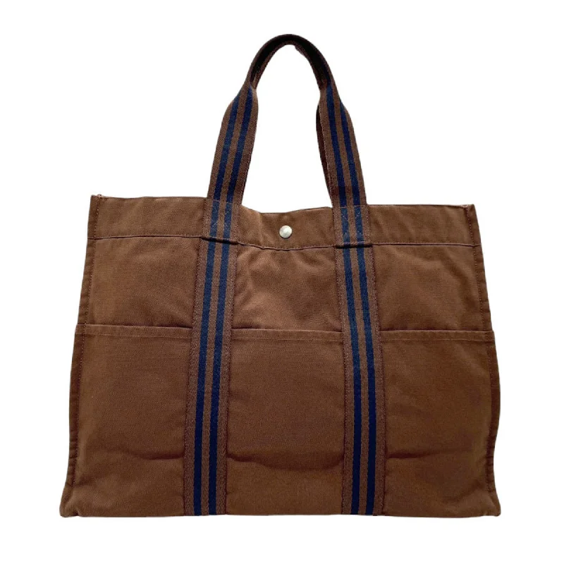 Classy blue tote bag-Hermes  Canvas Handbag Tote Bag (Pre-Owned)