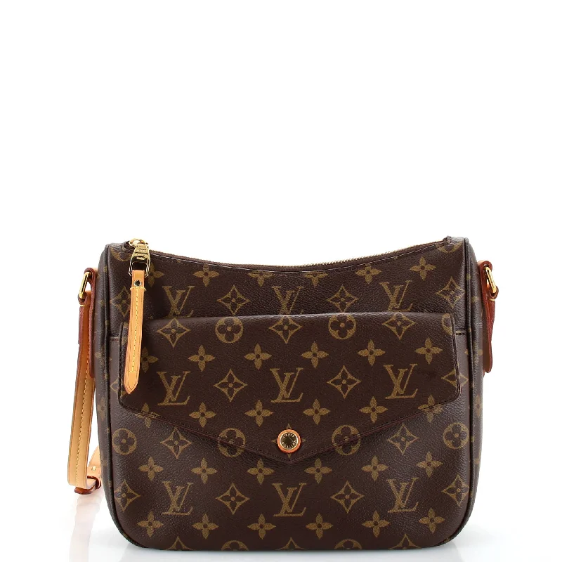 Oversized leather utility crossbody bag-Mabillon Shoulder Bag Monogram Canvas