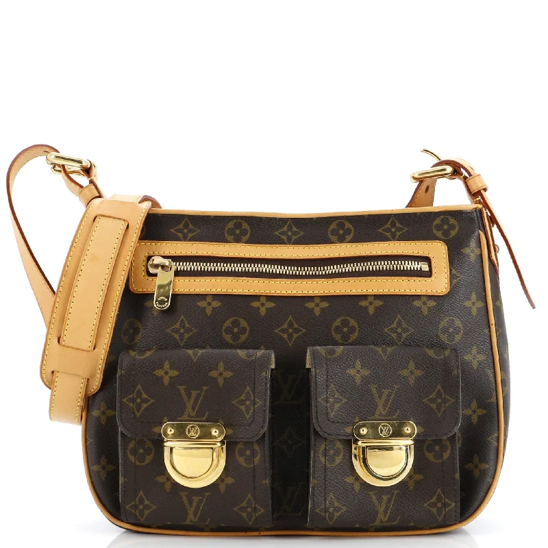 Stylish yellow crossbody bag-Hudson Handbag Monogram Canvas GM