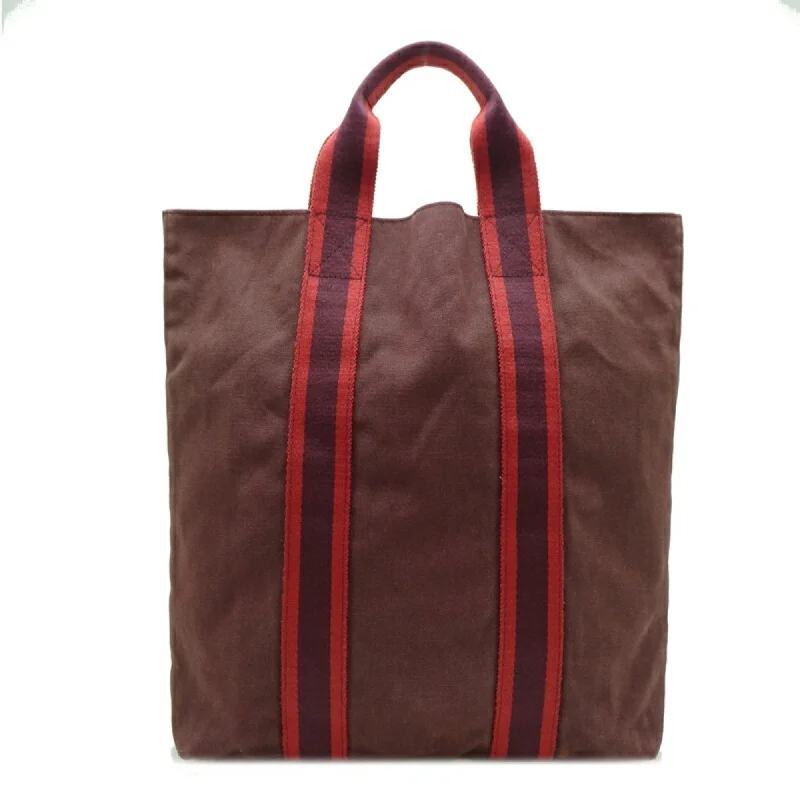 Oversized black tote bag-Hermes Fourre Tout   Color Cotton Canvas Tote Bag (Pre-Owned)