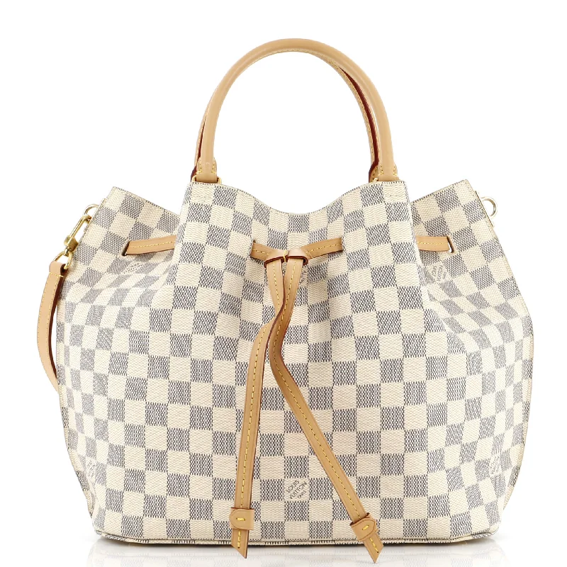 Trendy beige crossbody bag-Girolata Handbag Damier