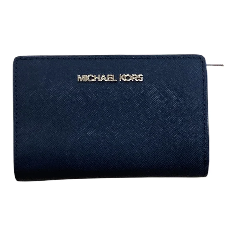 Heavy-duty blue utility handbag-Wallet Designer By Michael Kors, Size: Small