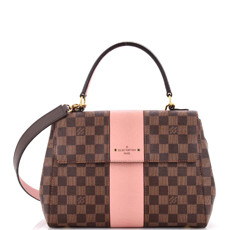 Durable canvas crossbody bag-Bond Street Handbag Damier with Leather MM