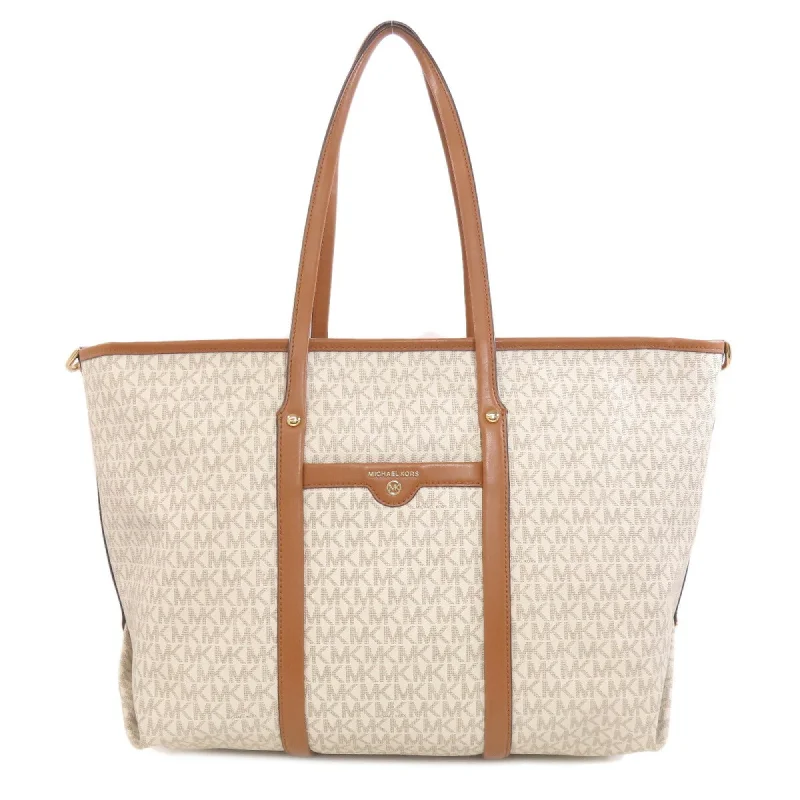 Travel white tote bag-Michael Kors  Pvc Tote Bag (Pre-Owned)