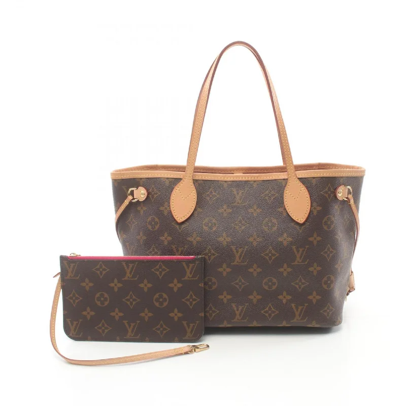 Casual floral tote bag-Louis Vuitton  Coated Canvas Monogram Pvc Leather Pouch Tote Bag (Pre-Owned)