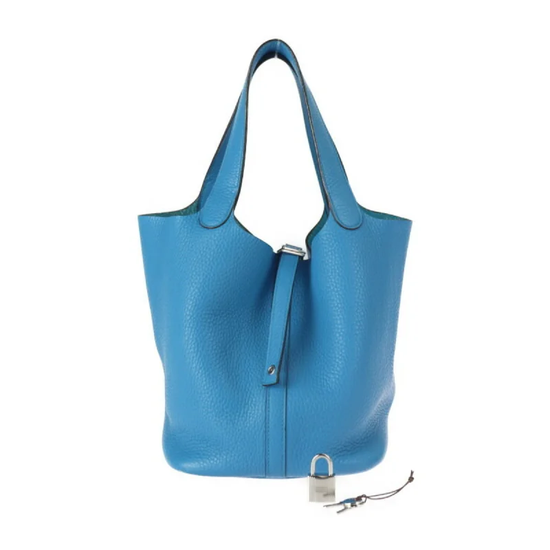 Mini sapphire tote bag-Hermes Picotin  Taurillon Clemence Leather Handbag Tote Bag (Pre-Owned)