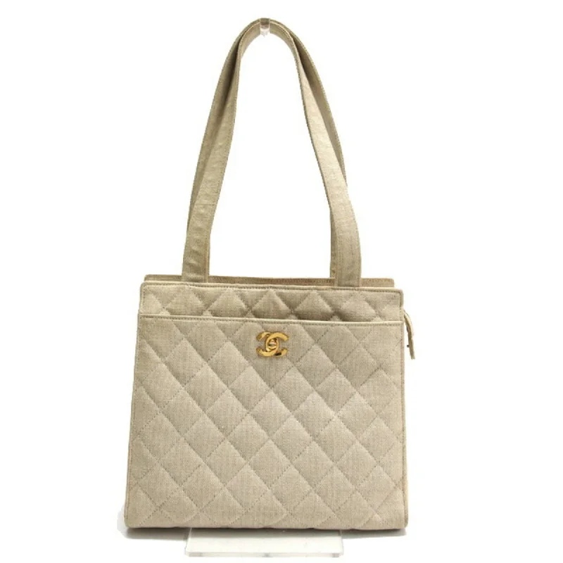 Bronze vintage tote bag-Chanel ivory   Off- Canvas Shoulder Bag Tote Bag (Pre-Owned)