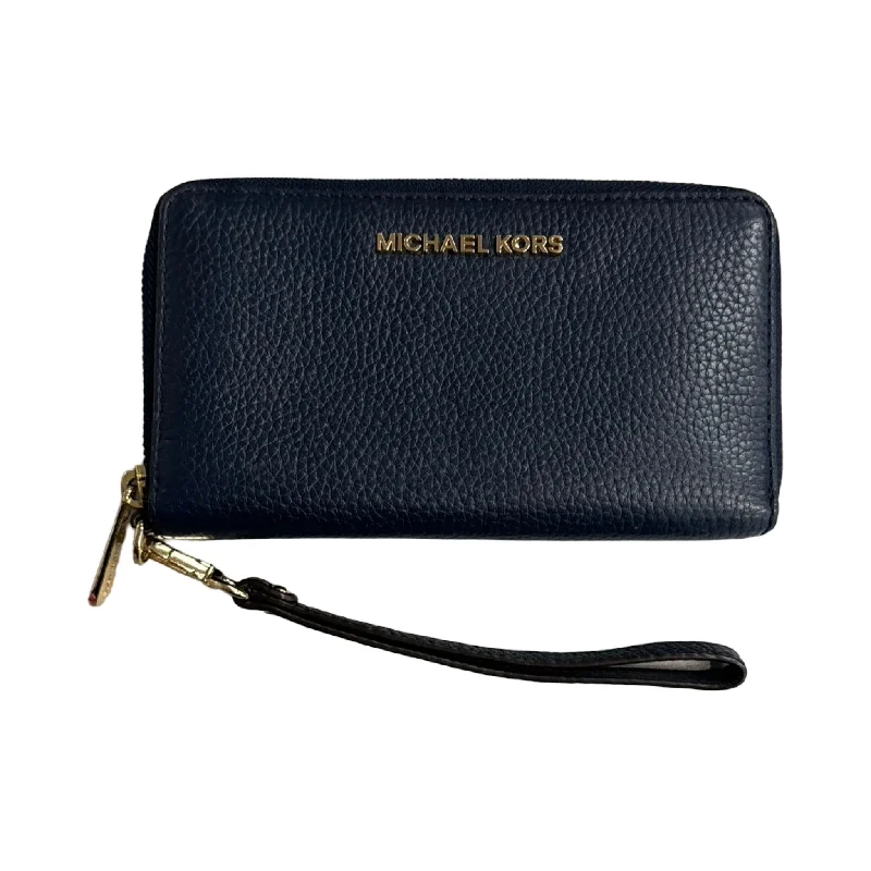 Mini sapphire evening handbag-Wristlet Designer By Michael Kors, Size: Medium