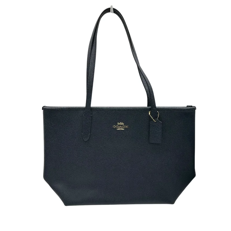 Designer tan limited handbag-Tote Designer By Coach In Navy, Size:Medium