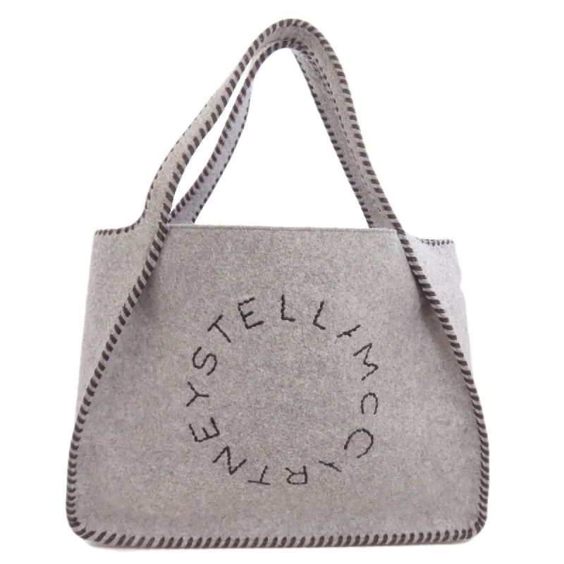 Luxury grey tote bag-Stella Mccartney  Felt Tote Bag (Pre-Owned)