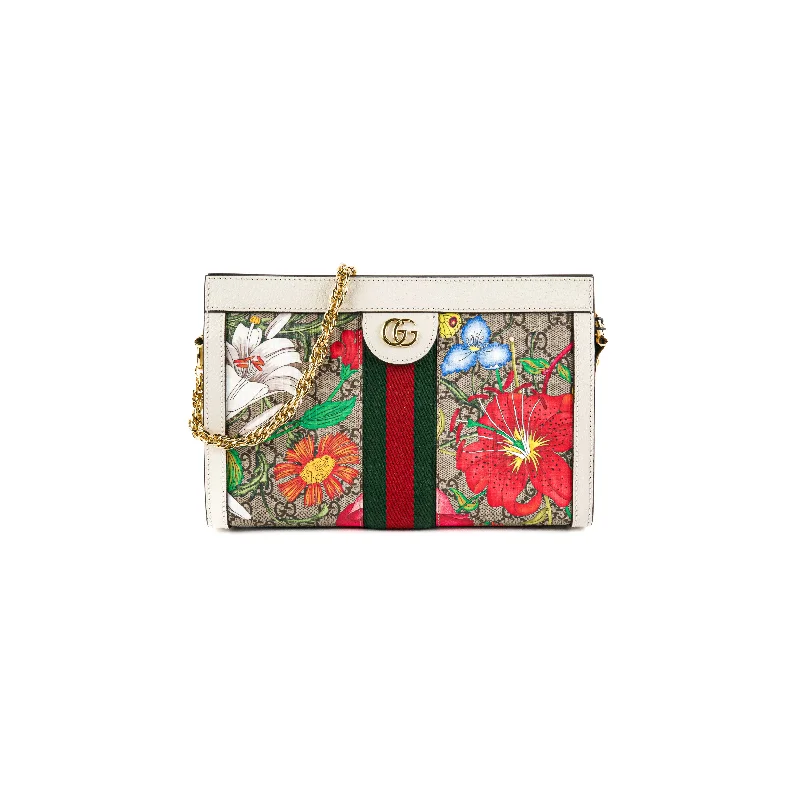 Retro green geometric handbag-Gucci Ophidia Floral GG Crossbody Bag