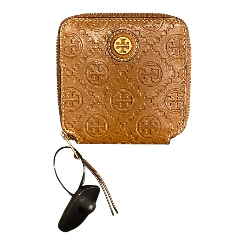 Modern blue geometric handbag-Wallet Designer By Tory Burch, Size: Medium