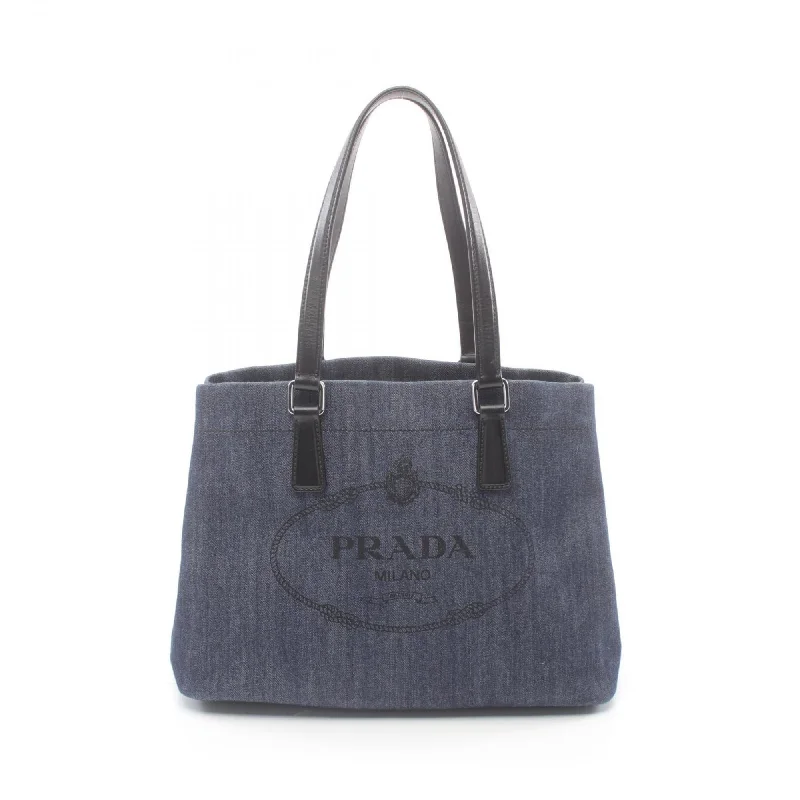 Everyday red tote bag-Prada  Navy blue Leather Tote Bag (Pre-Owned)