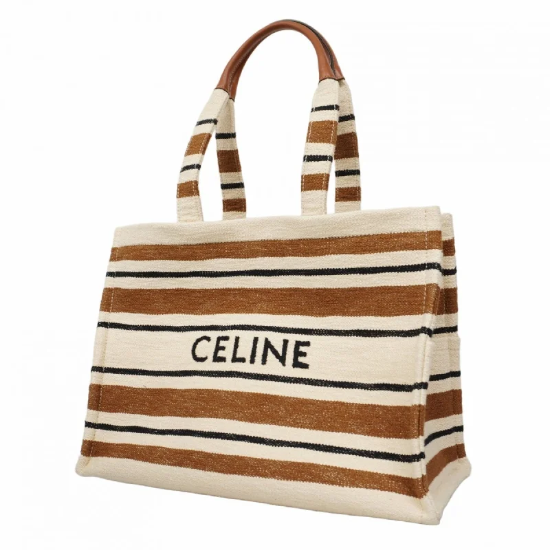 Handcrafted purple tote bag-Celine   ivory Canvas Tote Bag (Pre-Owned)