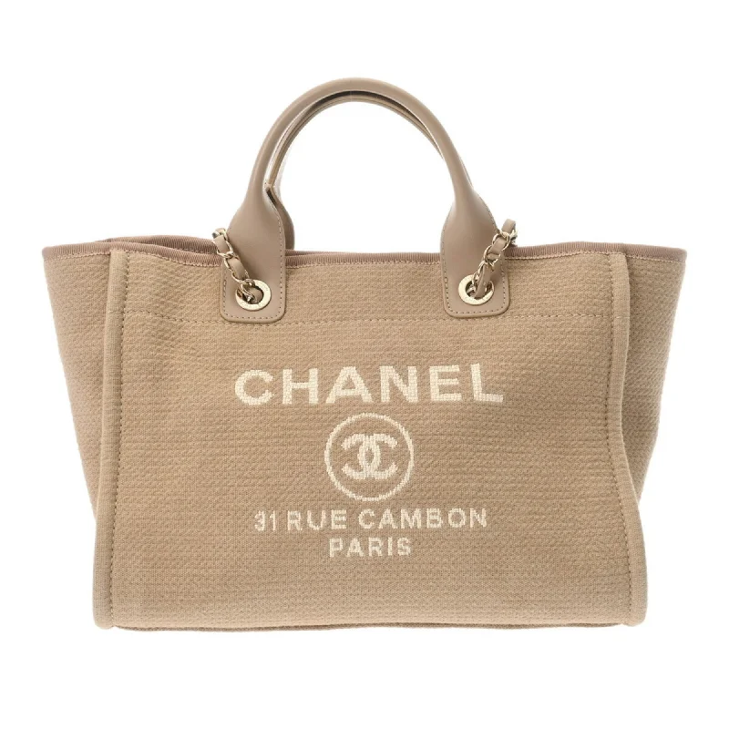 Turquoise beach tote bag-Chanel  Canvas Tote Bag (Pre-Owned)