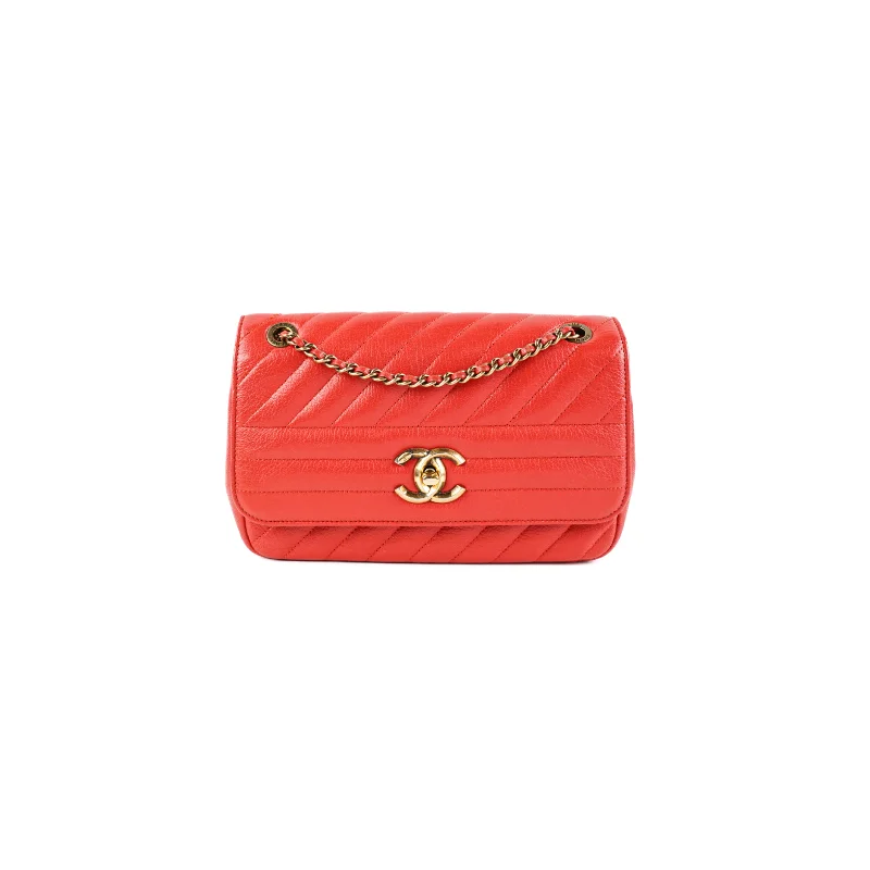 Personalized monogram handbag-Chanel Seasonal Flap Red Crossbody Bag