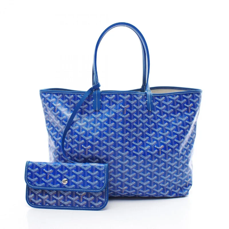 Office black tote bag-Goyard blue  Coated Canvas Pvc Leather Pouch Tote Bag (Pre-Owned)