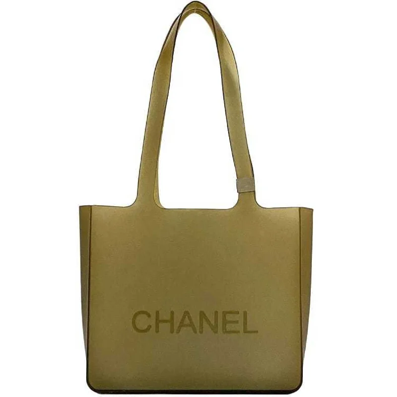 Modern green tote bag-Chanel  Rubber Tote Bag (Pre-Owned)