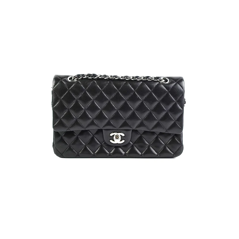 Modern white luxury handbag-Chanel Medium/Large Classic Double Flap Black