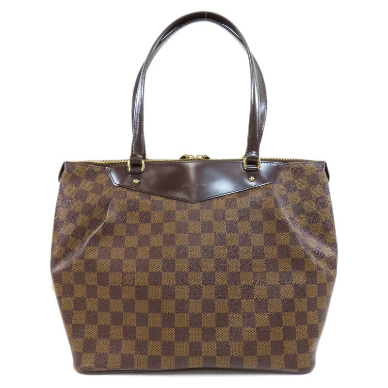 Soft tan tote bag-Louis Vuitton Damier Damier Canvas Ebene Damier Canvas Tote Bag (Pre-Owned)