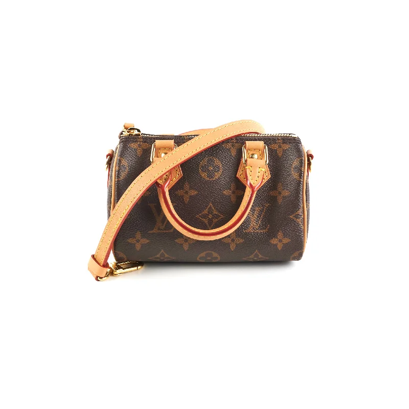 Small sapphire clutch handbag-Louis Vuitton Speedy Nano Monogram