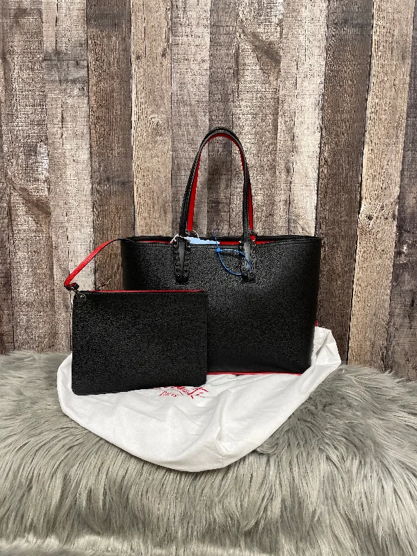 Affordable black nylon handbag-Tote Luxury Designer By Christian Louboutin, Size: Small