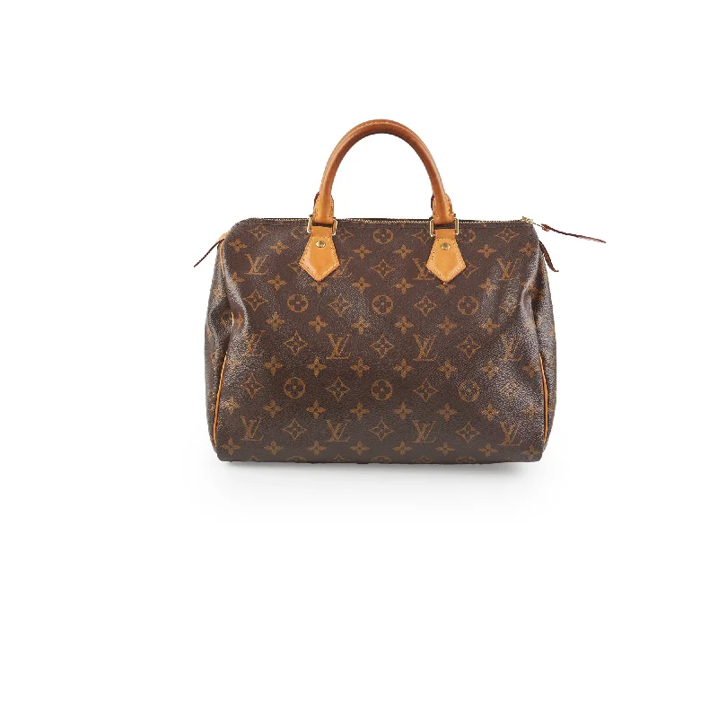 Adjustable red versatile handbag-Louis Vuitton Speedy 30 Monogram