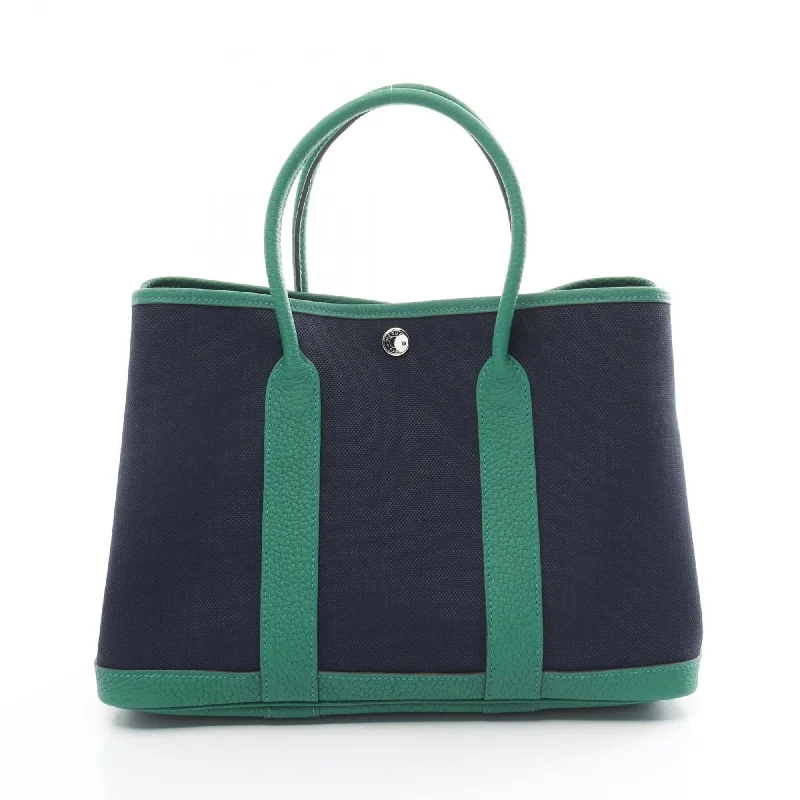 Affordable black tote bag-Hermes blue Marine  Navy Negonda Leather Tote Bag (Pre-Owned)