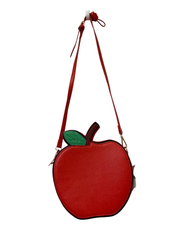 Eco-friendly red recycled handbag-Crossbody By Clothes Mentor, Size: Small