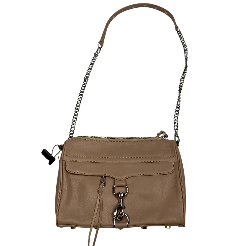 Everyday neutral tone handbag-Crossbody Designer By Rebecca Minkoff, Size: Medium