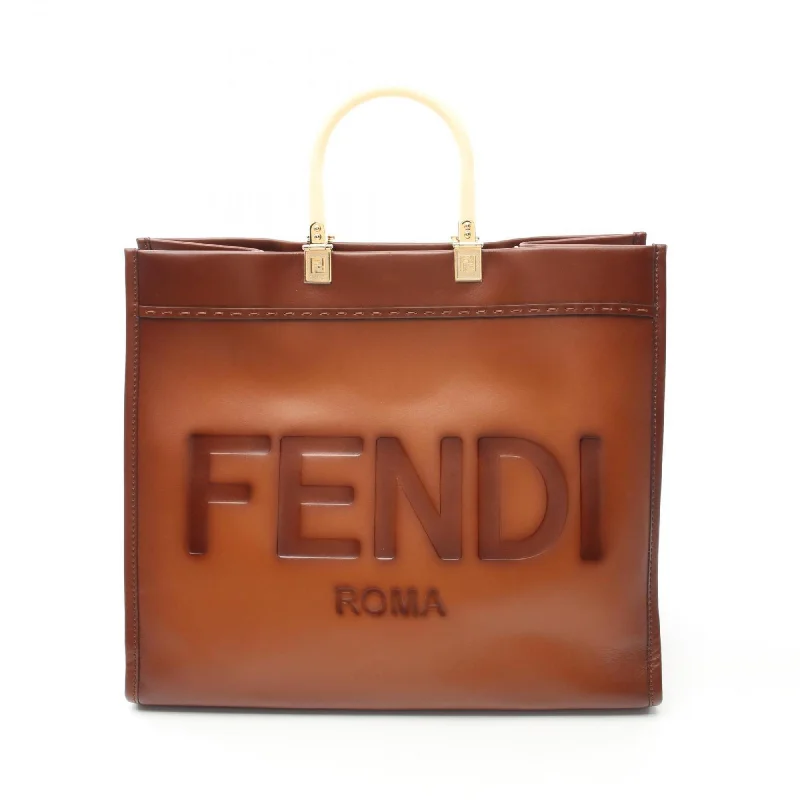 Bright red tote bag-Fendi  Leather Tote Bag (Pre-Owned)