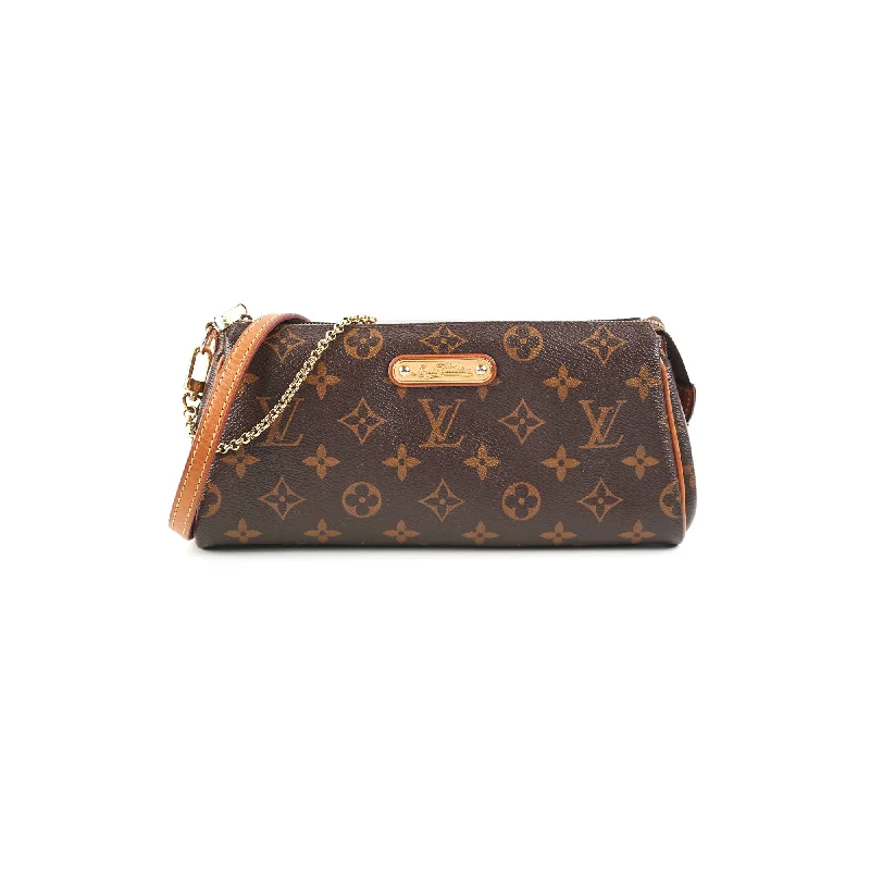 Durable blue corduroy handbag-Louis Vuitton Monogram Eva Clutch Crossbody Bag