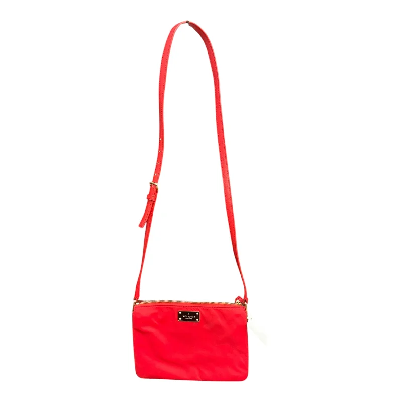 Lightweight red party handbag-Crossbody Designer By Kate Spade, Size: Medium