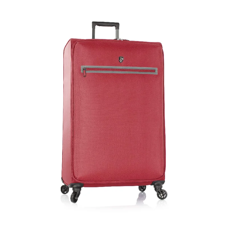 durable suitcase for strong journeys -Heys America Hi-Tech Xero The World's Lightest 30 Inch Spinner Luggage (Red)