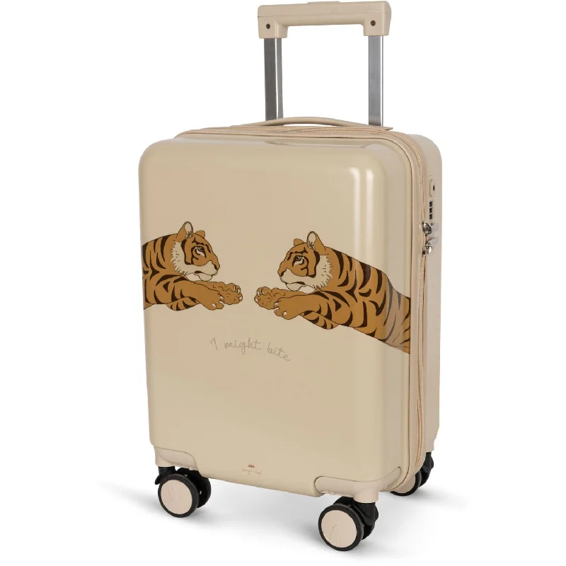 minimalist suitcase for clean lines -Konges Sløjd Travel Suitcase Tiger