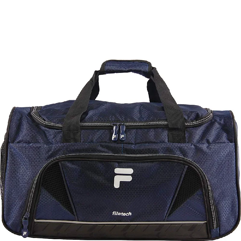 large duffel bags for group travel -Fila Comet Small Sports Duffel Bag, Navy, One Size