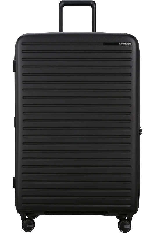 sleek suitcase for neat travel -Samsonite Upscape Spinner 75 Large Suitcase with expansion