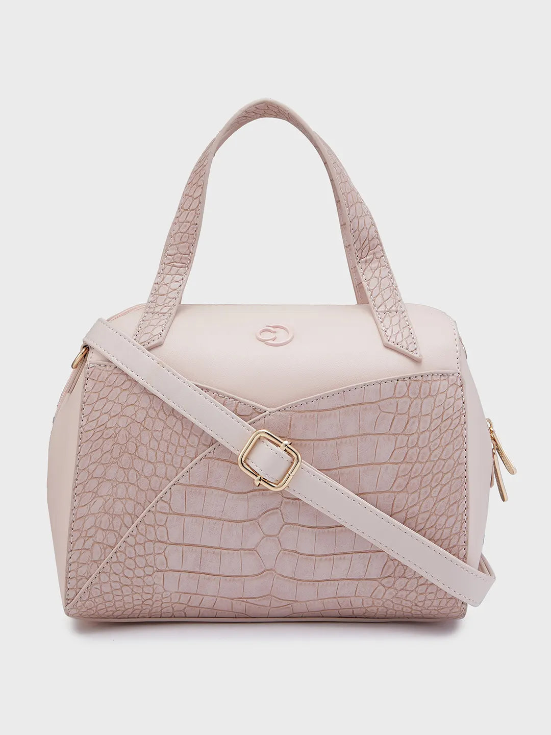 Trendy grey crossbody bag-Caprese Cabo Satchel Medium Blush