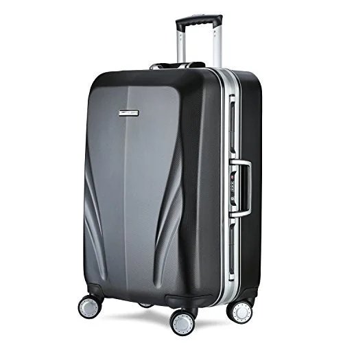 clean suitcase for sleek travel -Unitravel Hardside Luggage Rolling Suitcase Lightweight Carry On Trunk with Spinner Wheels