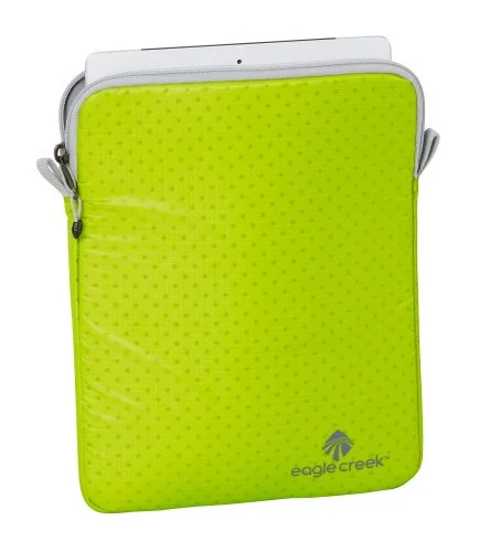 roll suitcase for smooth travel -Eagle Creek Travel Gear Luggage Pack-it Specter Tablet Sleeve, Strobe Green