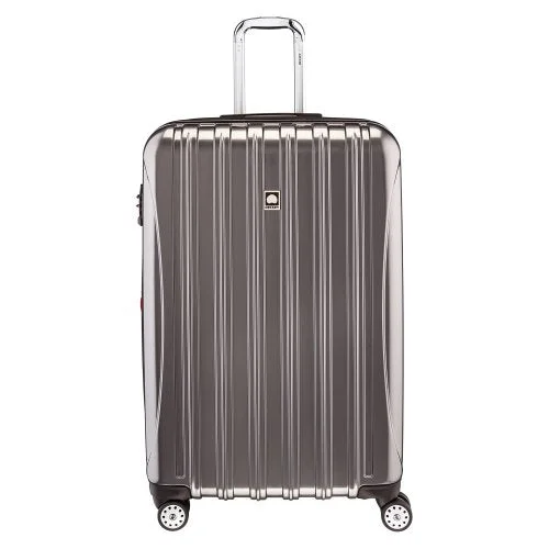 light-weight suitcase for simple journeys -Delsey Luggage Helium Aero 29 Inch Expandable Spinner Trolley, Titanium, One Size