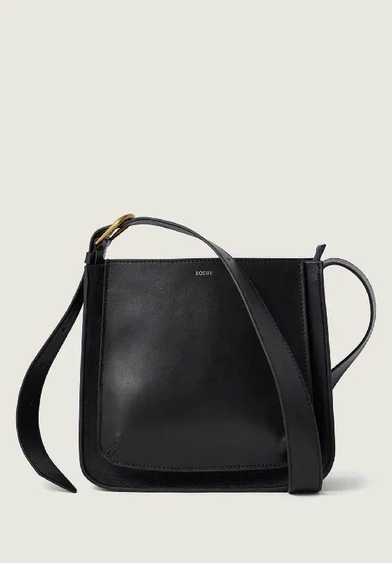 Spacious tan crossbody bag-Crossbody Ba Almeria 140 Almeria 1409 Noir