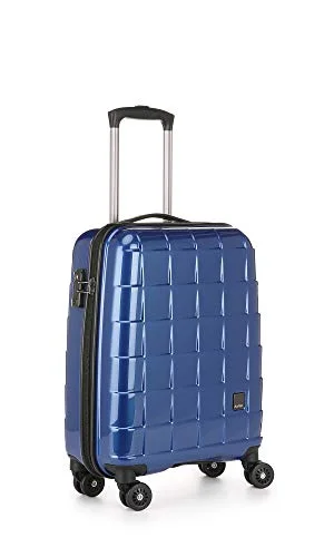 ready suitcase for instant trips -Antler Camden C1 Cabin, 4 Wheel Spinner Hand Luggage, 55 cm, 37 liters,Blue