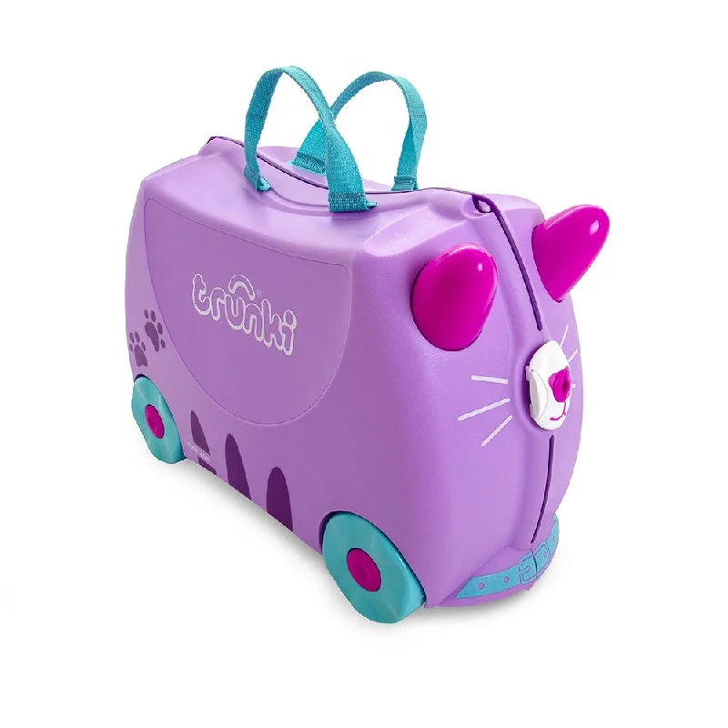 pack suitcase for easy packing -Trunkie - Cassie Cat Ride on Luggage